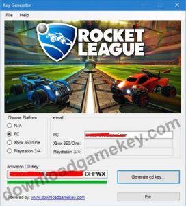 Rocket League Keys Net Generator